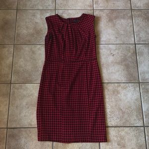 Valentine’s Red and Black Houndstooth Dress